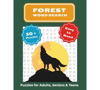 Forest Word Search: Word Search with Easy to Read Print about Nature - Forest, Animals and More | 7.5x9.25 inches, 110 pages, 50+ Puzzles | Gift for Vacations, Holidays and Free Time