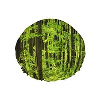 foresta cuffia da a idrorepellente cappello da bagno riutilizzabile durevole elastico in poliestere per uomo donna 4,3 x 10,6 pollici