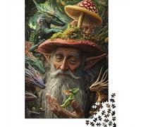 Foresta di Funghi Puzzle 1000 Pezzi Carta per Adulti Creature Magiche Relax Famiglia Regalo Casa 38x26cm/1000pcs