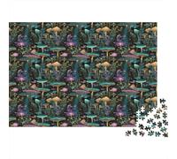 Foresta di funghi Puzzles 1000 Pezzi In cartone Resistente, Un Puzzle Per Gioco Educativo Per La Sgonfiatina, Ideale Per Attività Fuzzle Post-scuola, 70x50cm/