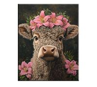 Foresta Dipingi con i Numeri per Adulti, Paint by Numbers Animale, Kit Pittura Adulti con Vernici e Pennelli, Kit di Pittura Acrilica Fai-da-Te, Decora Casa Regalo, 80x110cm Senza Cornice 2w-372