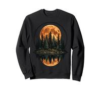 Foresta Luna Riflesso Escursionismo Felpa