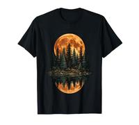 Foresta Luna Riflesso Escursionismo Maglietta