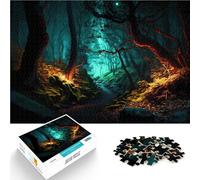 Foresta magica e fantastica puzzle 1000 pezzi per adulti Aiuta il cervello ad allenare i giocattoli che creano dipendenza per coltivare la pazienza Regalo divertente 38x26cm