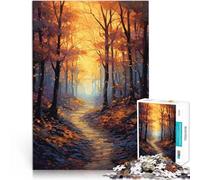 Foresta mistica incantata puzzle 1000 pezzi per adulti Giocattoli che creano dipendenza e sfidano l'intelligenza del cervello Regali di Babbo Natale segreto 38x26cm