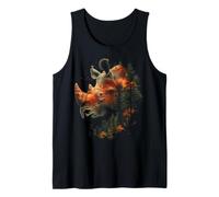 Foresta Rinoceronte Bold Tramonto Art Outdoor Canotta