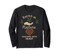 Foresta Scuola Insegnante All'aperto Natura Educatore Wild Maglia a Manica