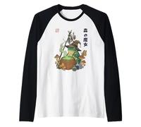 Foresta Strega Rana Goblincore Cottagecore Magic Estetica Maglia con Maniche Raglan