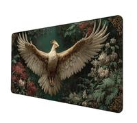 Foresta Tappetino Mouse XXL 700 x 300 mm, Tappetino Mouse Aquila Mousepad con Bordi Cuciti, Impermeabile Tappeto Scrivania Base in Gomma Antiscivolo Sottomano Scrivania per PC, Laptop -hjw2506QH