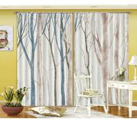 Foresta Tranquilla Pura 3D Tenda Bloccare Foto Stampa Tendaggio Drappo Tessuto F