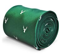 Foresta Verde Smeraldo Cervo Caccia Testa Cravatta Da Frederick Thomas