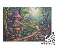 Forestaa magicaa, Fungos Butterflies Puzzle Sostenibili Con Motivi Per Adulti Da Gioco in Legno Di Alta Qualità 1000pcs (75x50cm)