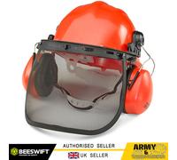 Forestale Combi Kit Sicurezza Lavoro Completo Viso Protezione Cappello Duro, Ear