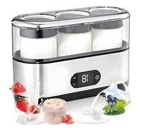 forestalk 42°C Yogurt Maker con 3 Tazze BPA-Free, Macchina di fermentazione Automatica, Display LCD, Timer 1-19H, apparecchio per Yogurt Elettrico Portatile per Cucina Domestica
