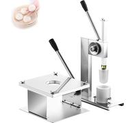 forestalk Baozi Maker Machine - Pressa semi automatica e strumento di chiusura con tre stampi, set da cucina in acciaio inox per uso domestico e commerciale