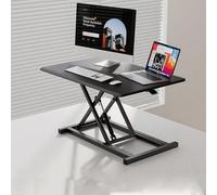 forestalk Convertitore da scrivania regolabile in altezza con vassoio per tastiera, postazione di lavoro desktop per casa, ufficio e computer