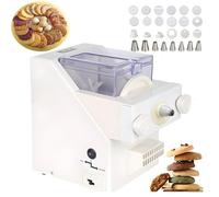forestalk Macchina automatica per la produzione di biscotti, 180W Biscuit Form Maker, 8 ugelli sostituibili, 6 stampi per biscotti, Produzione veloce di dessert, Pressa per biscotti da cucina