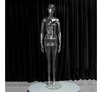 forestalk Manichino Trasparente per Intimo, Manichino Completo Robusto Leggero Facile da Pulire, Negozio di Abbigliamento Facile da Montare Forma di Abito Femminile