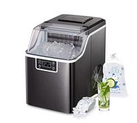 forestalk Nugget Ice Maker Countertop Pebble Ice Machine 35lbs Daily Output Self-Cleaning Produttore di Pellet Elettrico Portatile per Home Office Bar Party Compact Quiet Design