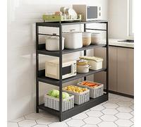 forestalk Scaffale da cucina - Supporto multistrato di grande capacità per microonde e forno, struttura in legno resistente