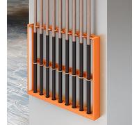 forestalk Supporto da parete per stecche da biliardo, in metallo, organizer per stecche da biliardo, per sala da biliardo, club, bar, soluzione sicura ed elegante per la gestione della stecca