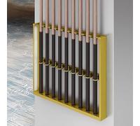 forestalk Supporto da parete per stecche da biliardo, in metallo, organizer per stecche da biliardo, per sala da biliardo, club, bar, soluzione sicura ed elegante per la gestione della stecca