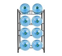 forestalk Supporto per brocca d'acqua, supporto per refrigeratore d'acqua da 5 galloni, organizer a 3 ripiani per bottiglie d'acqua, design salvaspazio