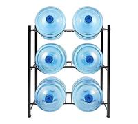 forestalk Supporto per brocca d'acqua, supporto per refrigeratore d'acqua da 5 galloni, organizer a 3 ripiani per bottiglie d'acqua, design salvaspazio