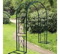 forestalk Traliccio ad arco da giardino in metallo resistente, per piante rampicanti, design antiruggine, ingresso decorativo da giardino, disponibile in varie larghezze per un paesaggio perfetto