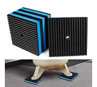 Forestchill Cuscinetti antivibrazioni, 5,1 cm x 5,1 cm x 2,2 cm, cuscinetti isolanti antivibrazione in gomma resistente con strato centrale in EVA per compressore d'aria, condizionatore d'aria, HVAC,