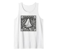 Forestcore Ghost Linocut Print - Folklore e magia della Natura Canotta