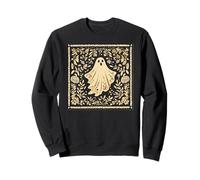 Forestcore Ghost Linocut Print - Folklore e magia della Natura Felpa