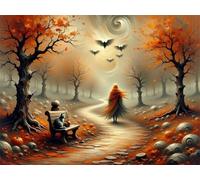 Foreste d'Autunno Puzzle 1000 Pezzi per Adulti e Ragazzi, Puzzles Classico, Puzzle Adulti 1000 pezzi Parco, Decorazione Casa, Idea Regalo Creativa e Divertente, Intrattenimento Antistress 75x50cm