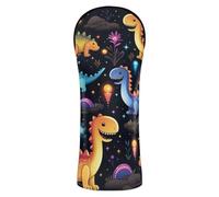 foreste Dinosauro Fluorescenza Golf Head Covers Cuoio dell'unità di elaborazione con le etichette numeriche per il driver Fairway Wood Hybrid cover para carro de golf