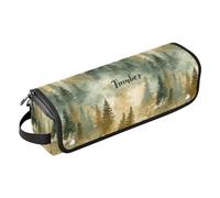 Foreste Legno Verde Marrone Strumenti Per Capelli Borsa Da Viaggio per Ferro Arricciacapelli Piastra Ferro Piatto Asciugacapelli Strumenti per lo Styling Organizzatore Essenziali Da Viaggio per Le
