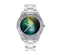 Foreste tropicali acqua orologio da uomo d'affari moda in acciaio inox orologi da polso personalizzati facile lettura orologi per le donne