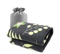 Forestfish Cozy morbida coperta in pile coperta da viaggio 114,3 cm l da 76,2 cm W, grigio