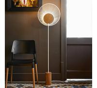 Forestier Oyster lampada da terra, bianco Forestier