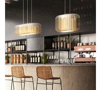 Forestier Pendolo Bamboo oval In S bianco/naturale Forestier