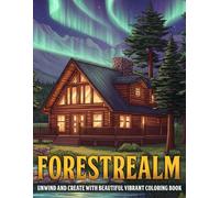 Forestrealm Coloring Book: Adult Coloring Pages with Serene Forest Landscapes, Cozy Shelters, and Gentle Wildlife to Soothe the Mind and Spirit