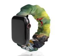 Forests Birds Cardinal Bird Scrunchie Cinturino di ricambio morbido elastico compatibile con Apple Watch, 38mm/40mm, Acciaio inossidabile, Nessuna pietra preziosa