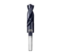 Foret HSS Punta, Foret a codolo ridotto HSS in acciaio a torsione per alluminio, acciaio, legno, plastica, metalli (23mm)