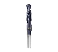 Foret HSS Punta, Foret a codolo ridotto HSS in acciaio a torsione per alluminio, acciaio, legno, plastica, metalli (17mm)