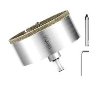 Foretto Diamantato 90 mm Punte Diamantate per Trapano con Punta di Centraggio Punte Trapano Fresa Diamantate Punta per Vetro Diamantata per Vetro Piastrelle Porcellana Quarzite Ceramica Marmo