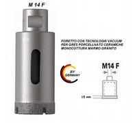 foretto diamantato d. 35 fresa per gres porcellanato ceramica marmo VACUUM M 14
