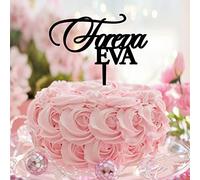 Foreva EVA acrilico nero Mr & Mrs Wedding Cake Topper Personalizzare romantico sposa & sposo Cake Topper per fidanzamento Bride To Be Bomboniere Nuziale Doccia Regali per Lui/Lei
