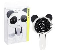 Forever 21 Spazzola per capelli - 1 spazzola per capelli con personaggio animale, comoda e controllo, spazzola per capelli con setole delicate, base cuscino e orecchie di animale (PANDA)