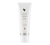 Forever Aloe MSM Gel (40% Aloe Vera), unguento solforico per atleti e persone attive, supporto naturale per tessuti connettivi, ad assorbimento rapido, certificato Dermatest, tubo (1 x 118 ml)