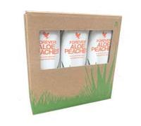 Forever Aloe Peaches Tripack, 3 x 1000 ml puro aloe vera