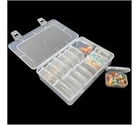 Forever bene Organizer 16 Pezzi (1 Grande + 15 Piccole) - Scatola Porta Oggetti Componibile con Scatoline Trasparenti per Kit Diamond Painting, Viti, Porta Orecchini e Minuteria